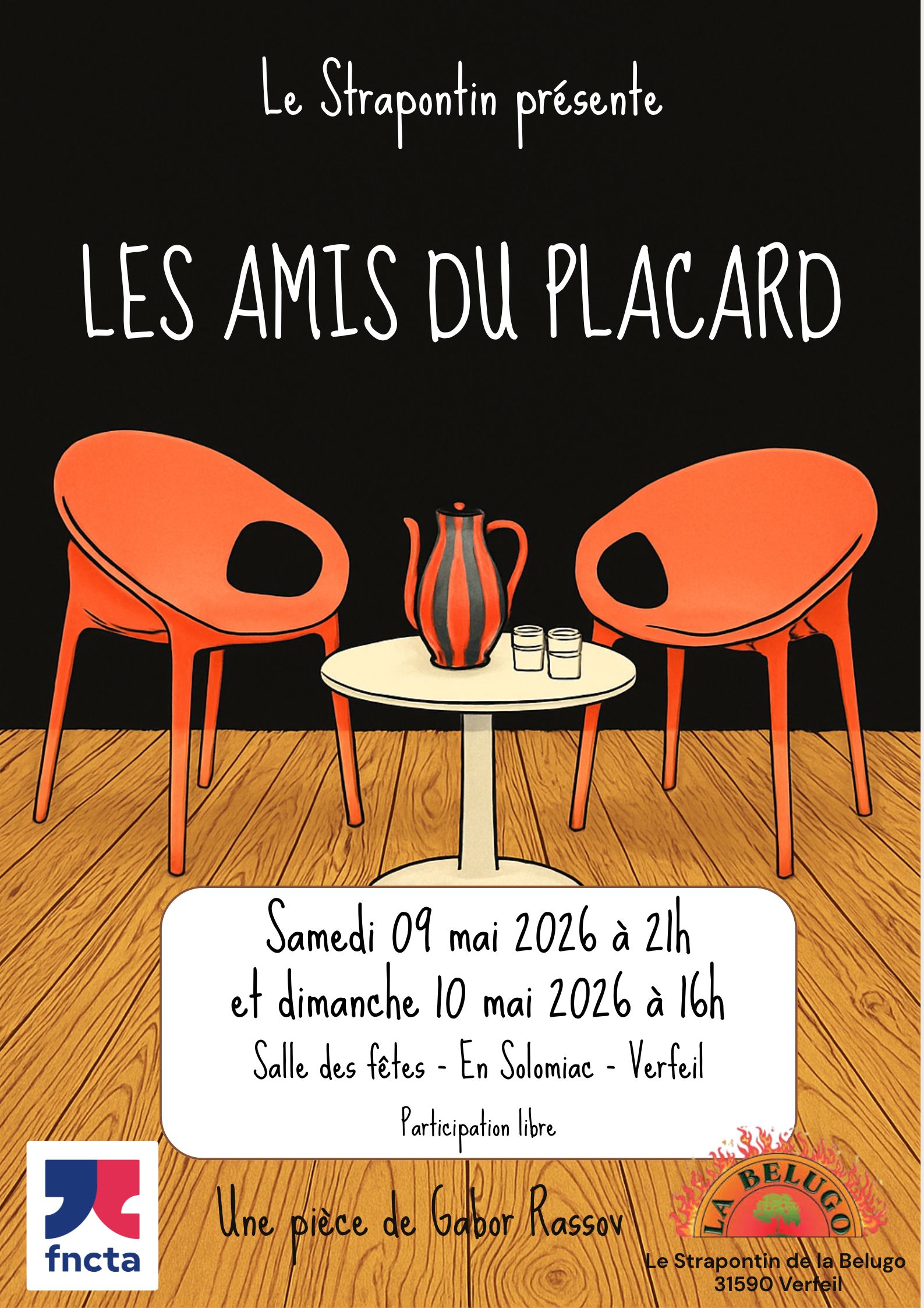 Affiche de la représentation théâtrale 